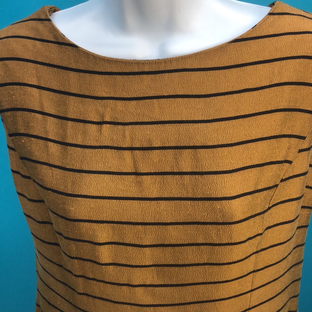 LOIS SNYDER / DANI MAX VINTAGE CROP TOP • GOLD/BLACK STRIPED - Picture 3 of 9